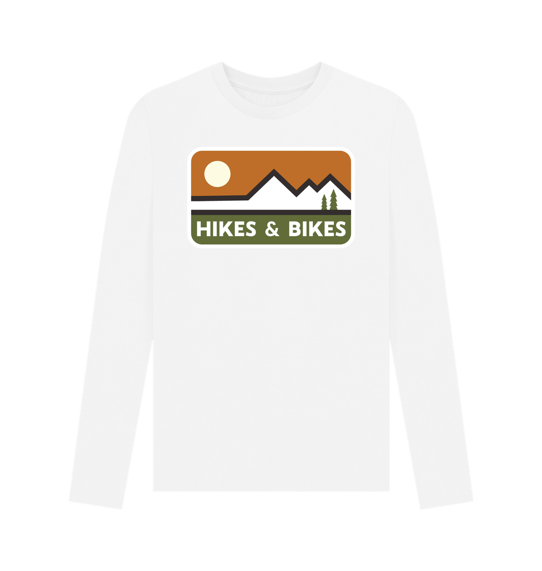 White Printed Long Sleeve T Shirt