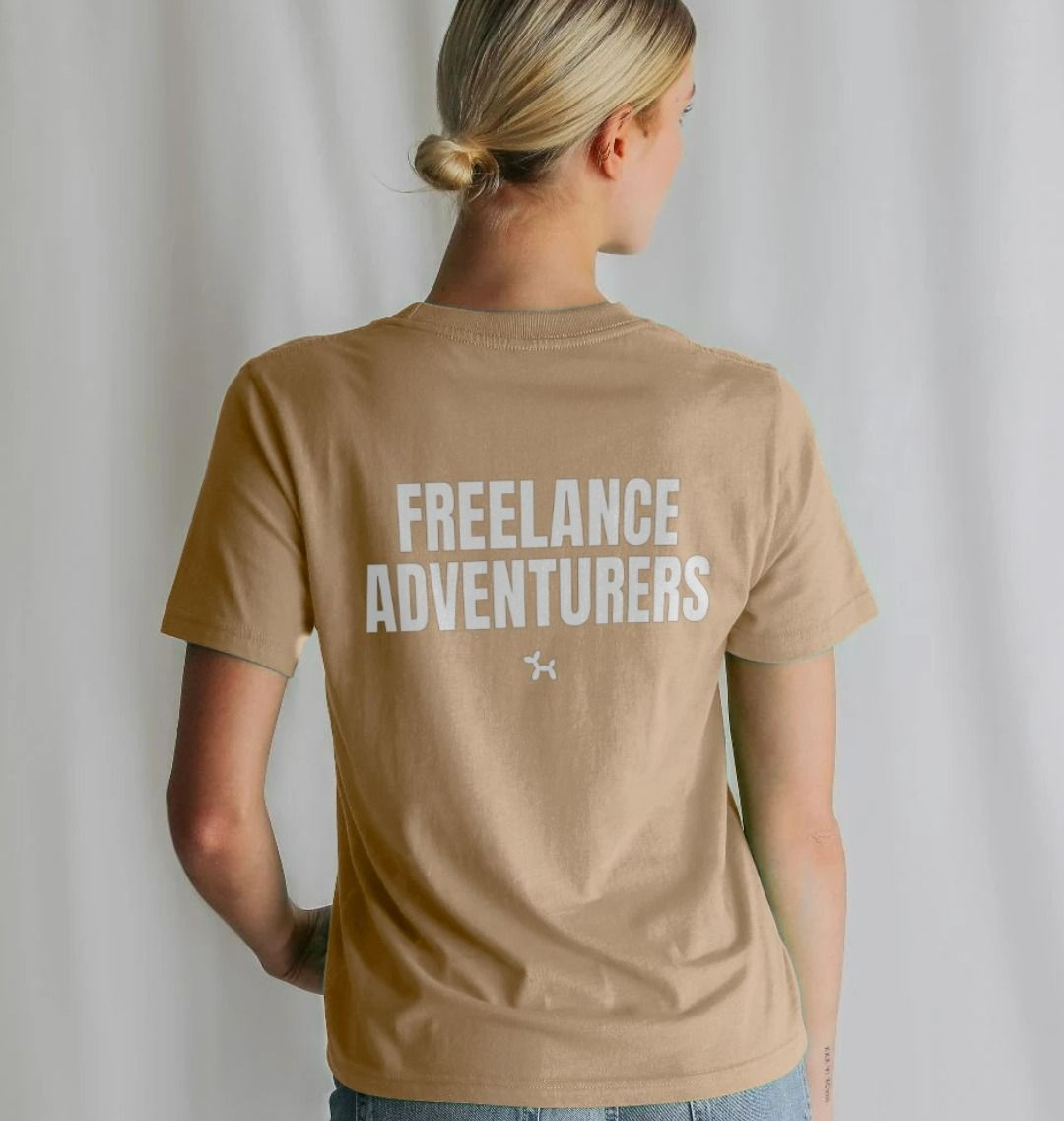 Freelance Adventurers T-shirt With Back Print In White