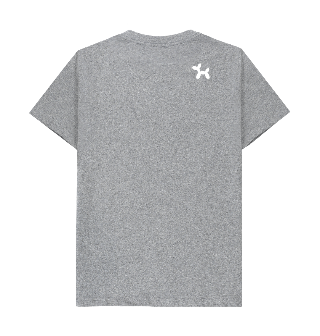 T-shirt with Mini Logo Back Print In White