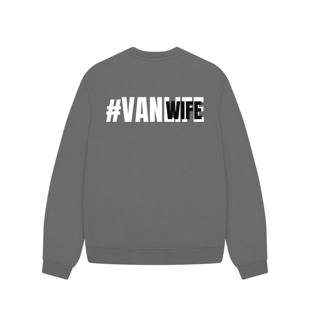 #Vanwife Oversized Crew Neck Sweatshirt