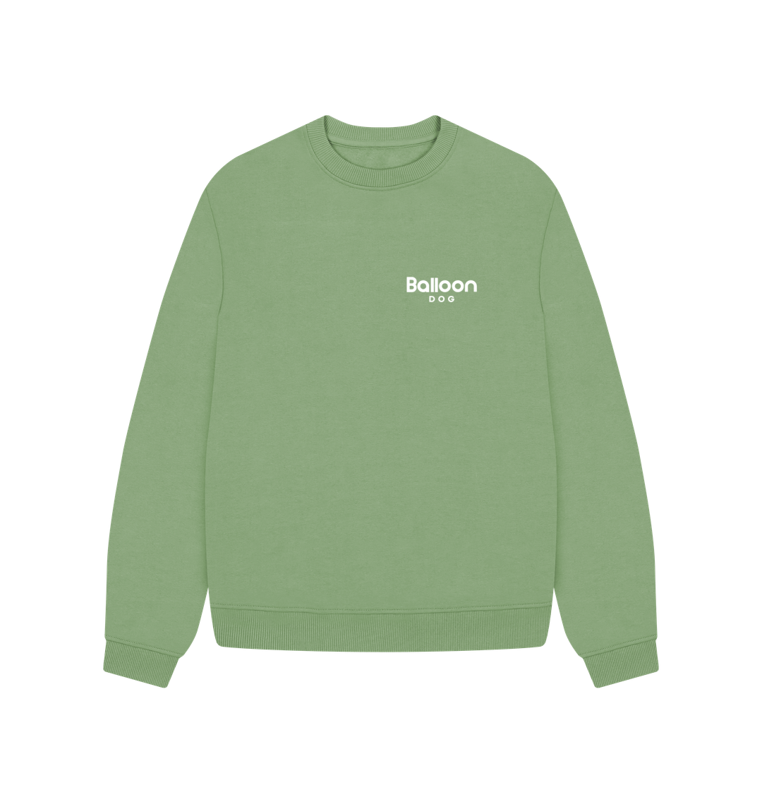 Sage #Vanwife Oversized Crew Neck Sweatshirt