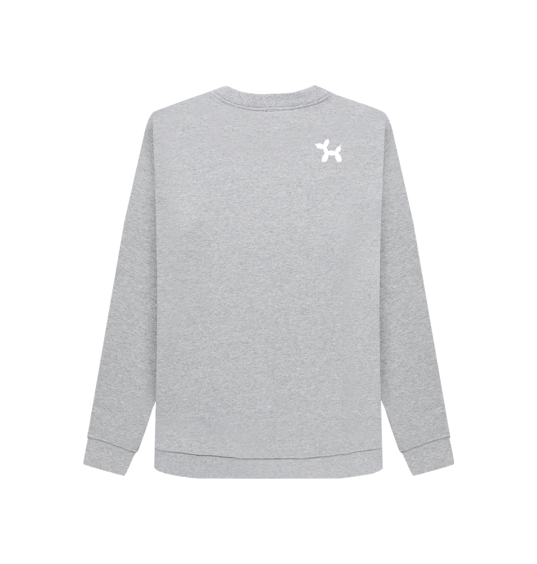 Light Heather Printed Sweater Back