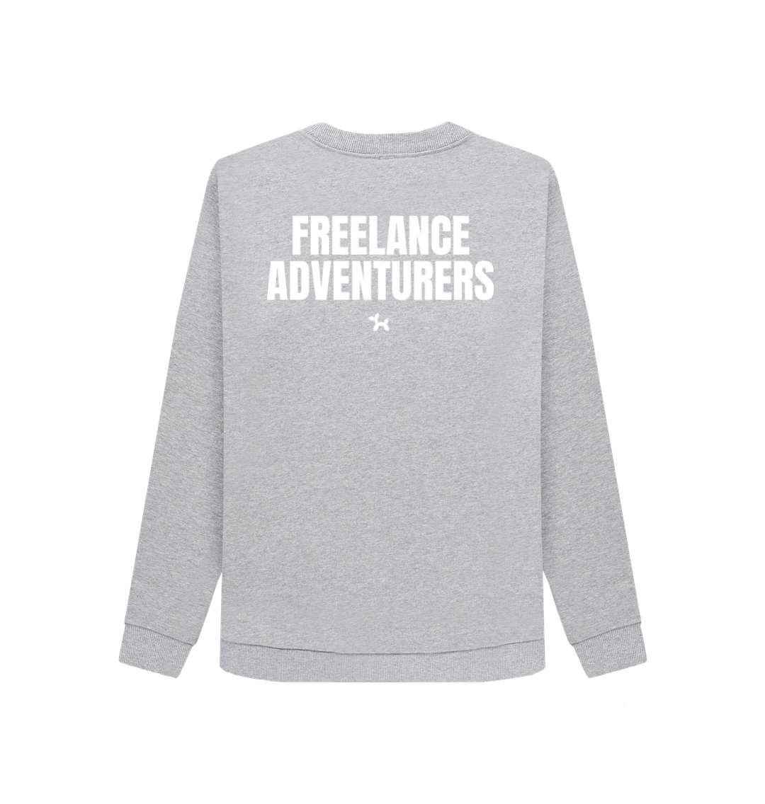 Light Heather Printed Sweater Back