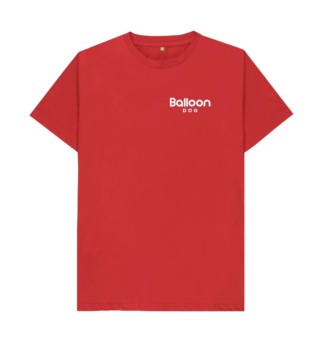 Red Your Adventurers Organic Cotton T-shirt with Colour Back Print