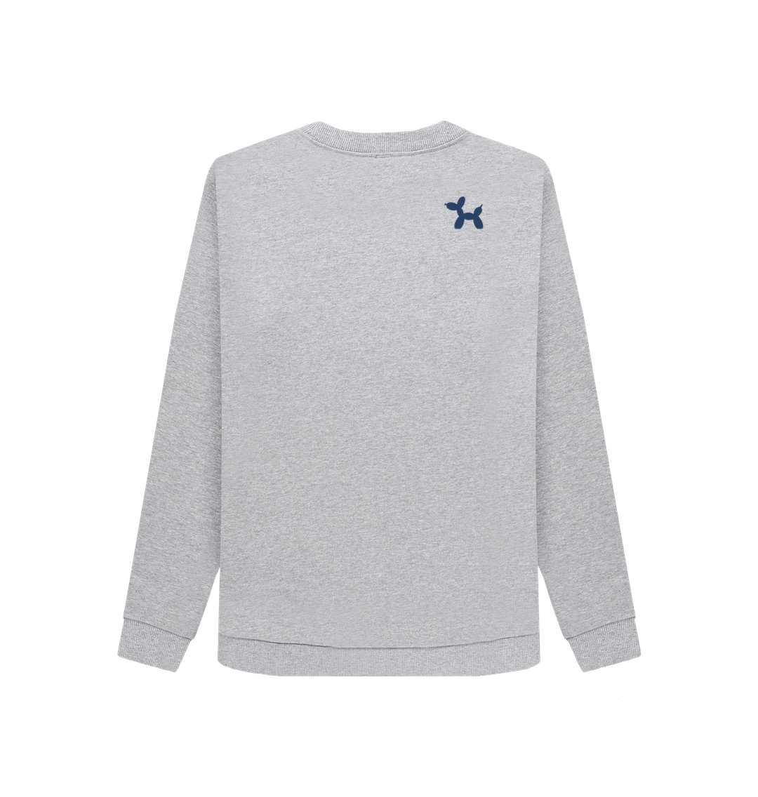 Light Heather Printed Sweater Back