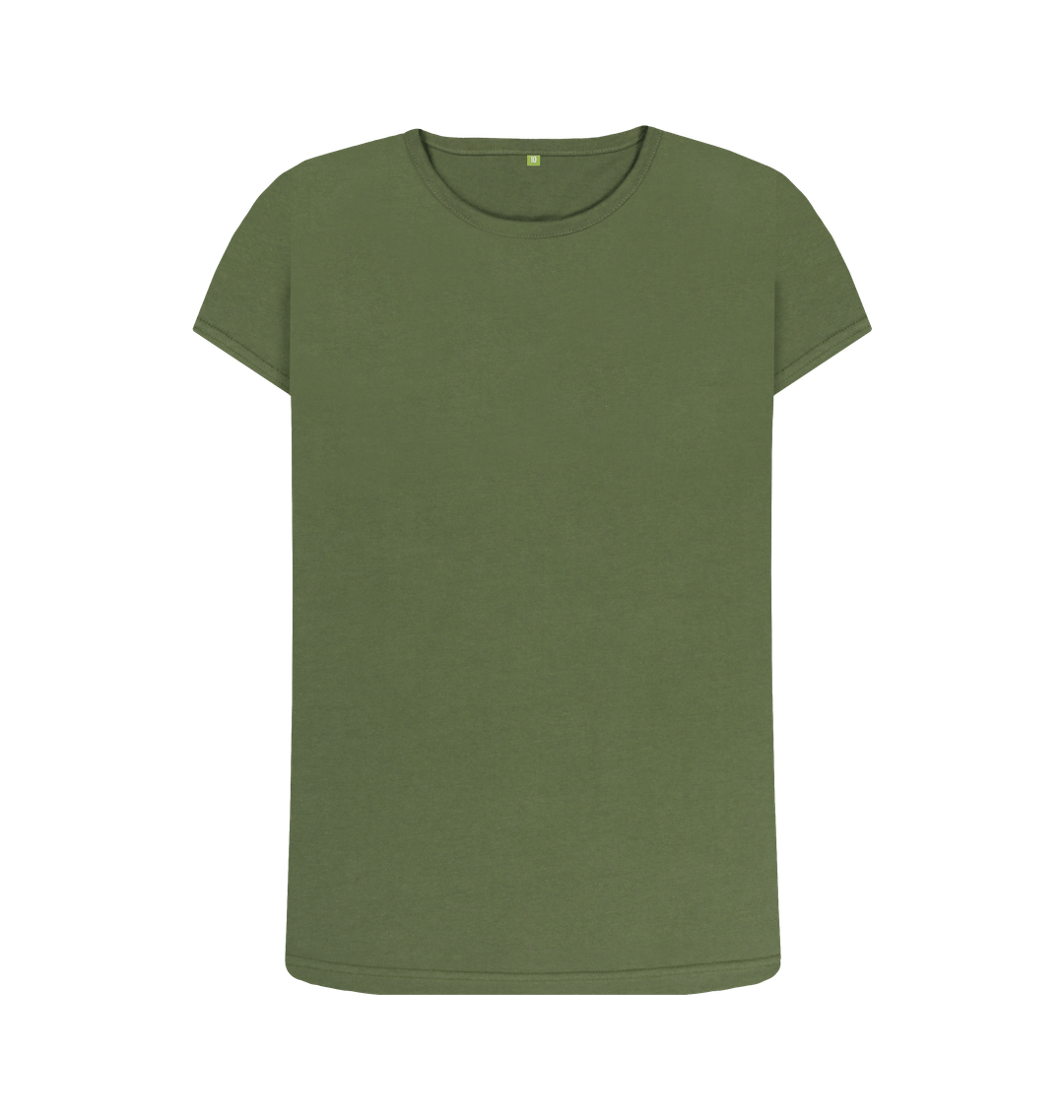 Khaki Printed T-shirt Front