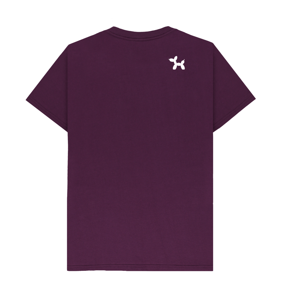 T-shirt with Mini Logo Back Print In White