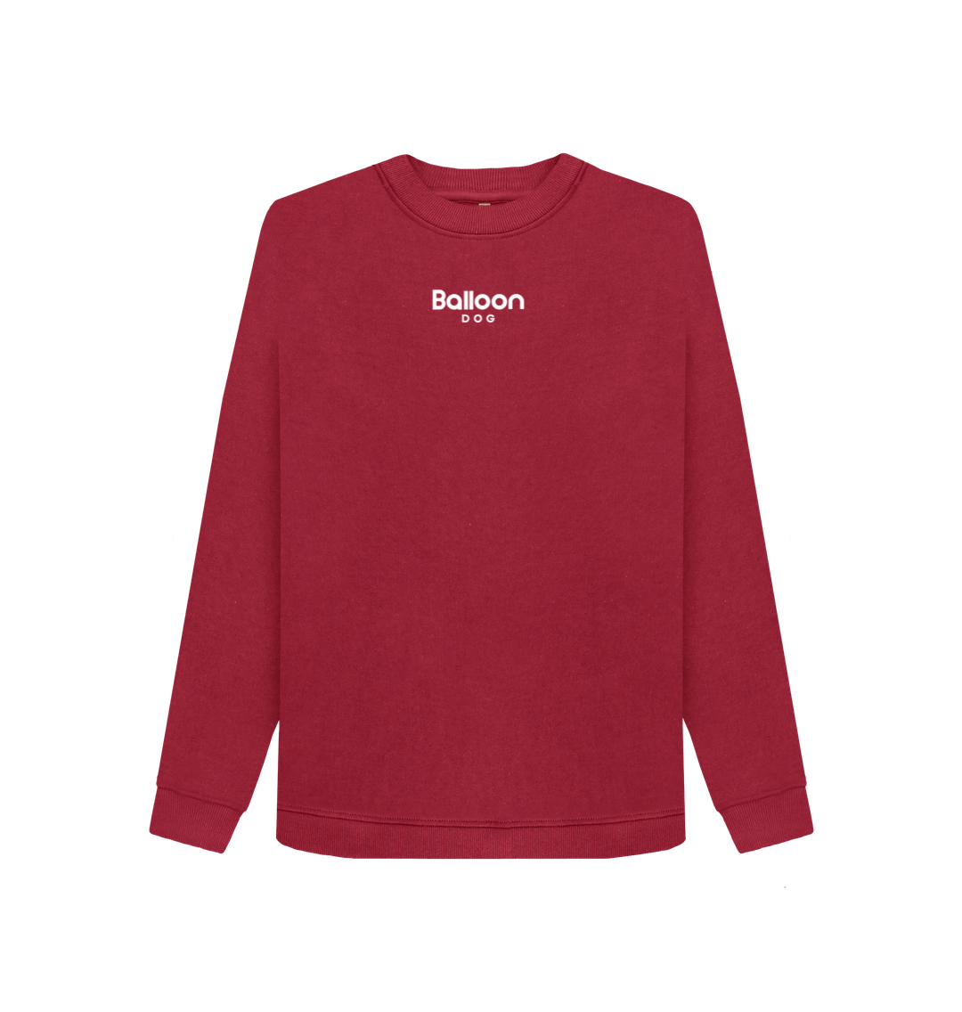 Cherry Crew Neck Organic Cotton Sweatshirt