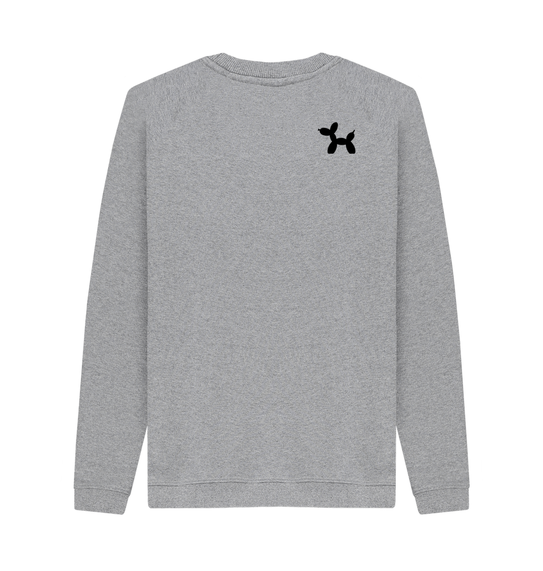 Light Heather Printed Sweater Back
