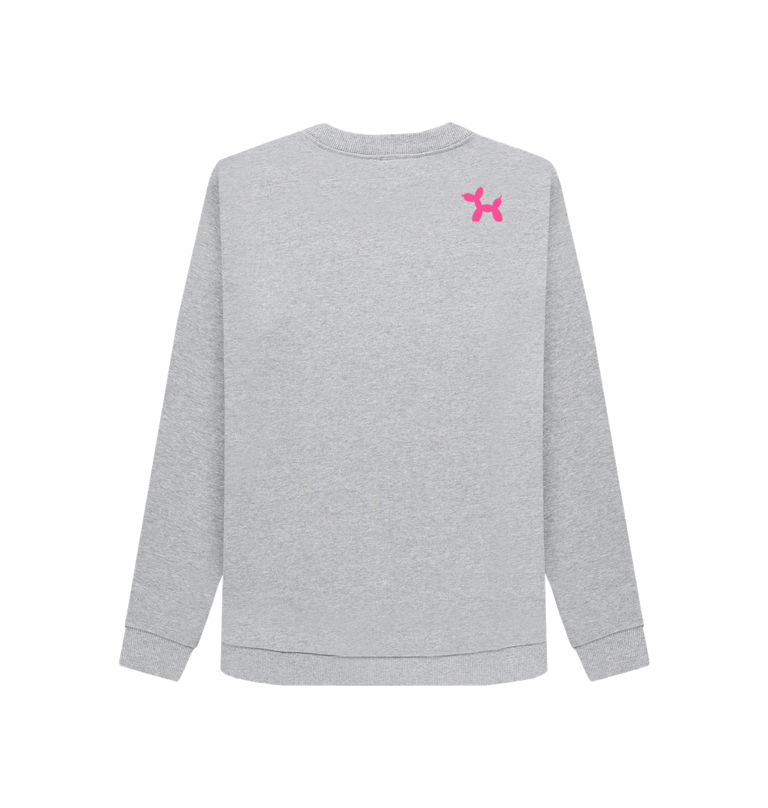 Light Heather Printed Sweater Back