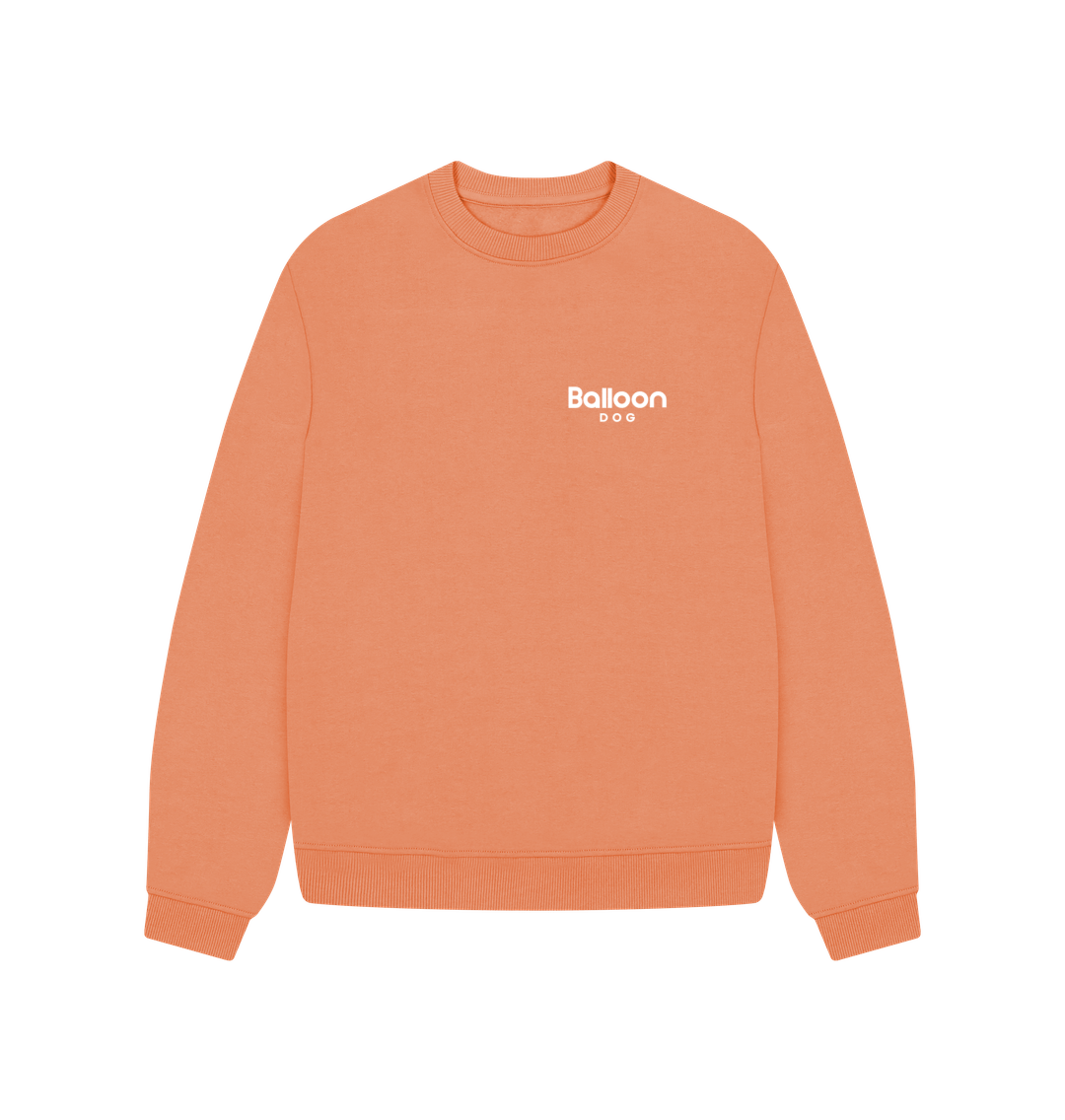 Apricot #Vanwife Oversized Crew Neck Sweatshirt