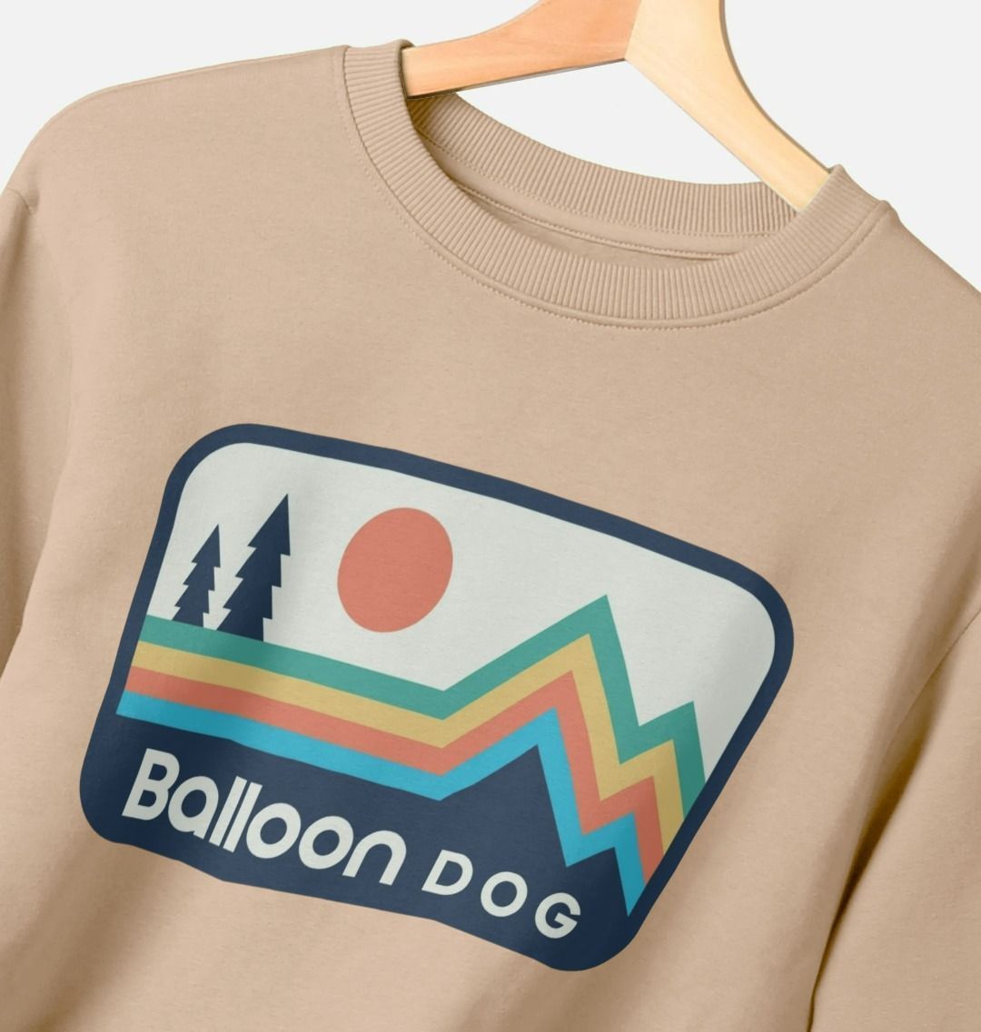 Retro Peaks Crew Neck Sweatshirt