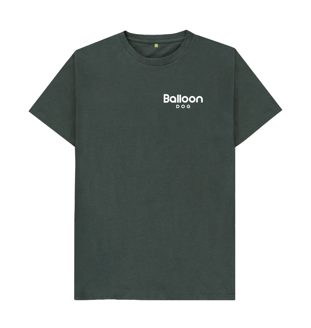 Dark Grey Organic Cotton T-shirt Your Adventures Back Print In Colour