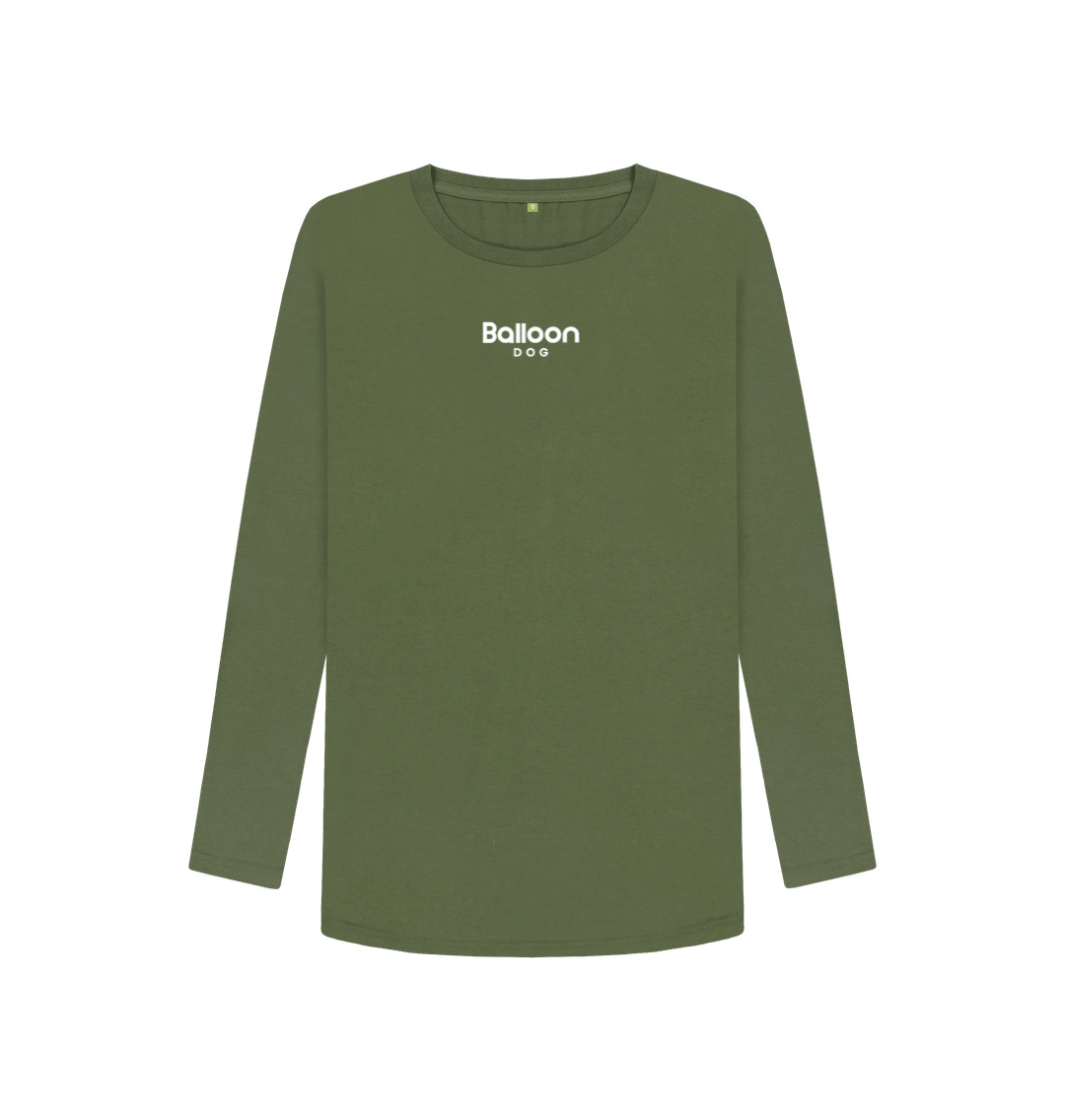 Khaki Van Life Organic Cotton Long Sleeve T-shirt