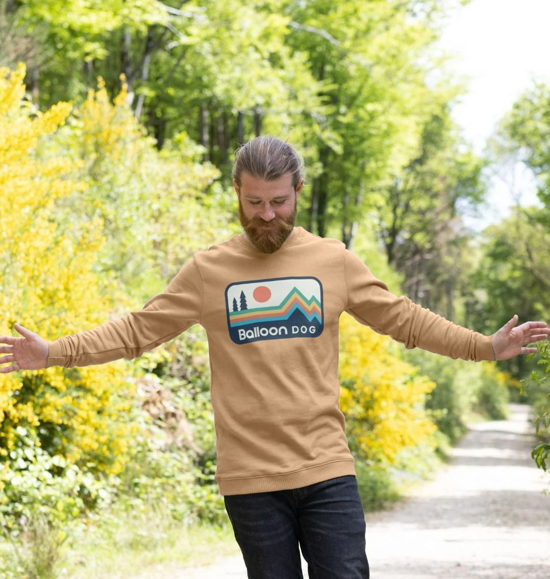 Retro Peaks Crew Neck Sweatshirt