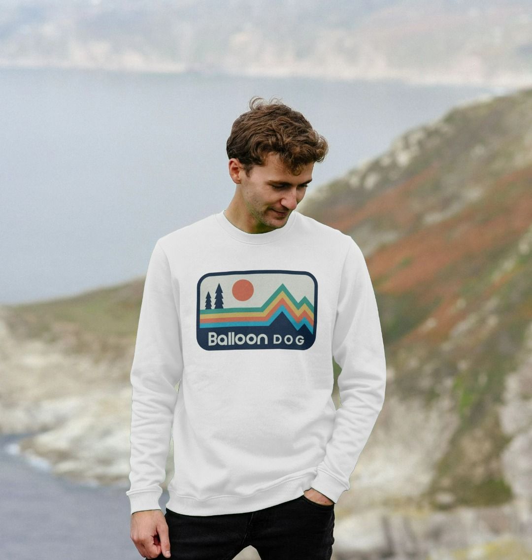 Retro Peaks Crew Neck Sweatshirt