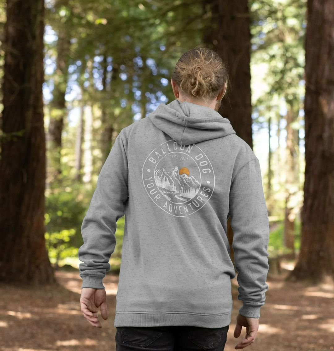 Your Adventures Back Print Pullover Hoodie