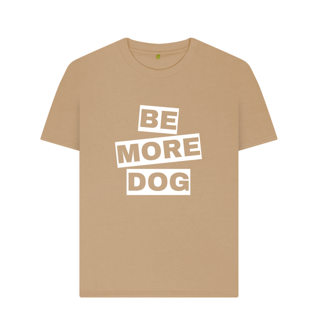 Sand Be More Dog Relaxed Fit T-shirt With Back Print In White