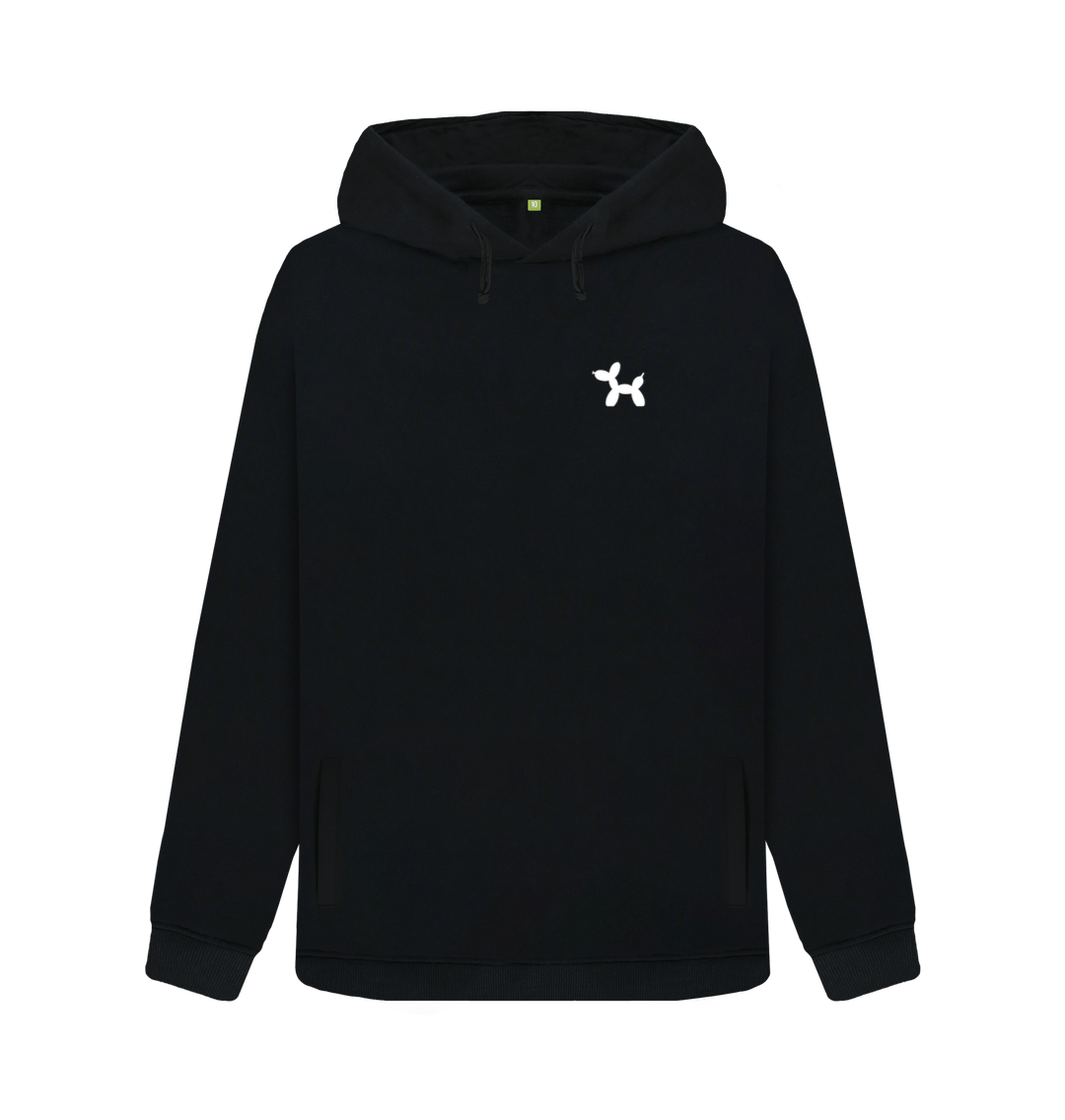 Black Your Adventures Back Print Pull Over Hoodie