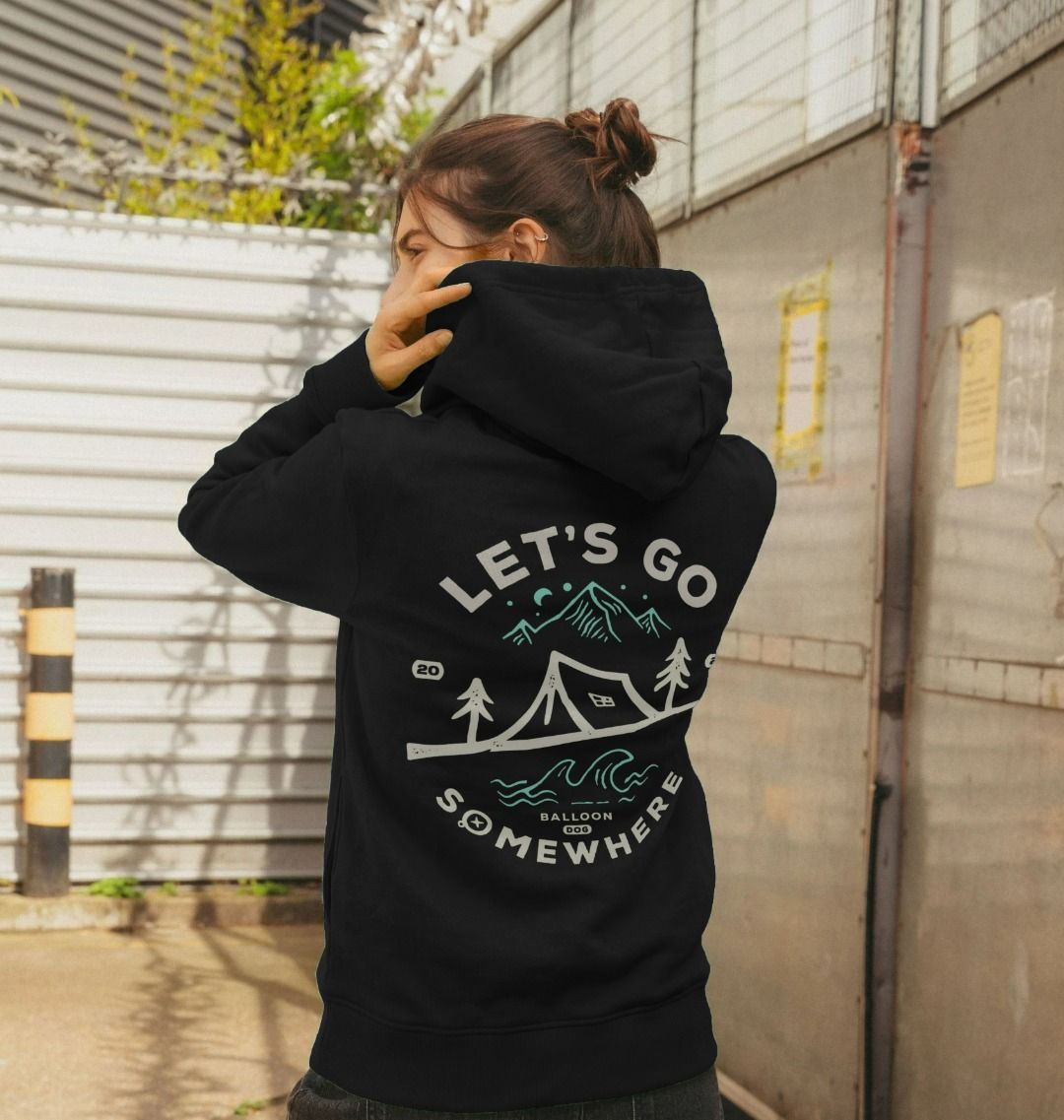 'Lets Go Somewhere' Pullover Hoodie