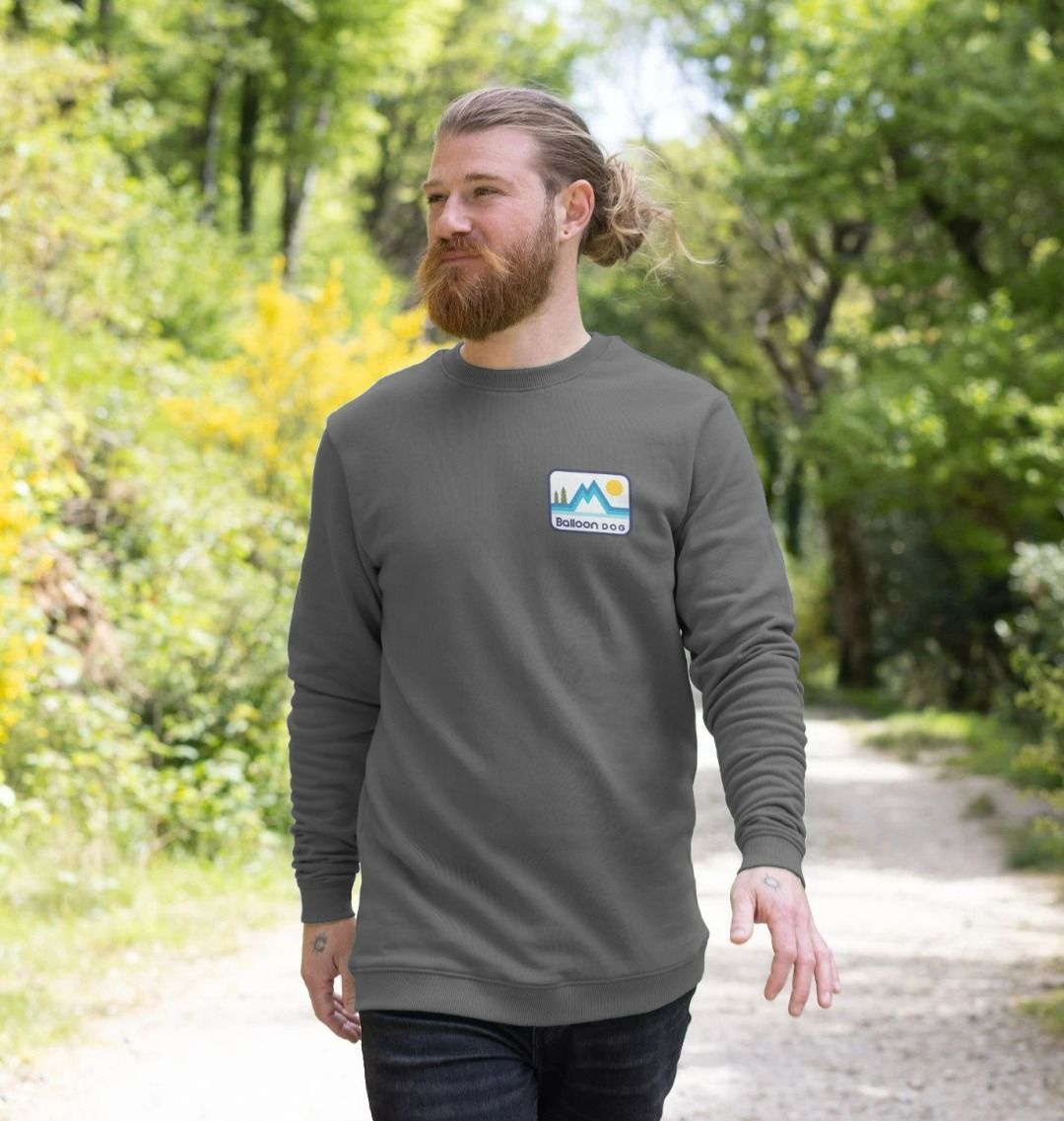 Retro Peaks Mini Design Crew Neck Sweatshirt