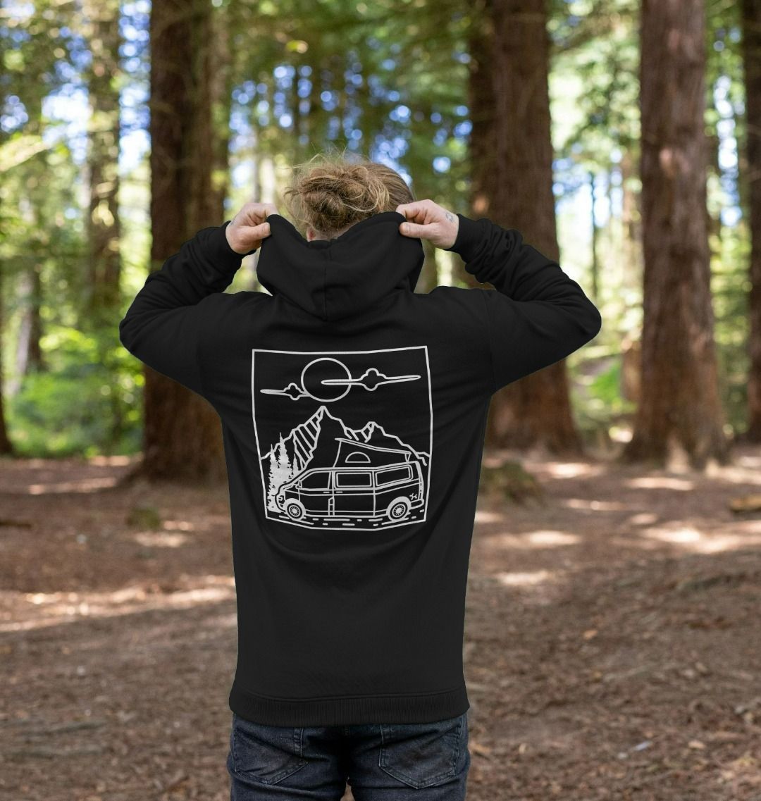 Van Life Back Print Pullover Hoodie