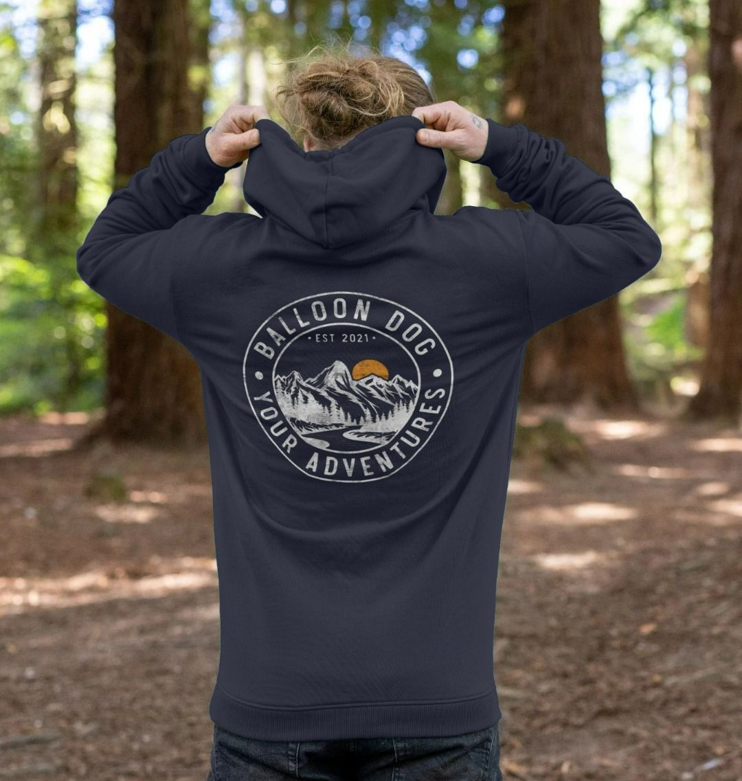 Your Adventures Back Print Pullover Hoodie