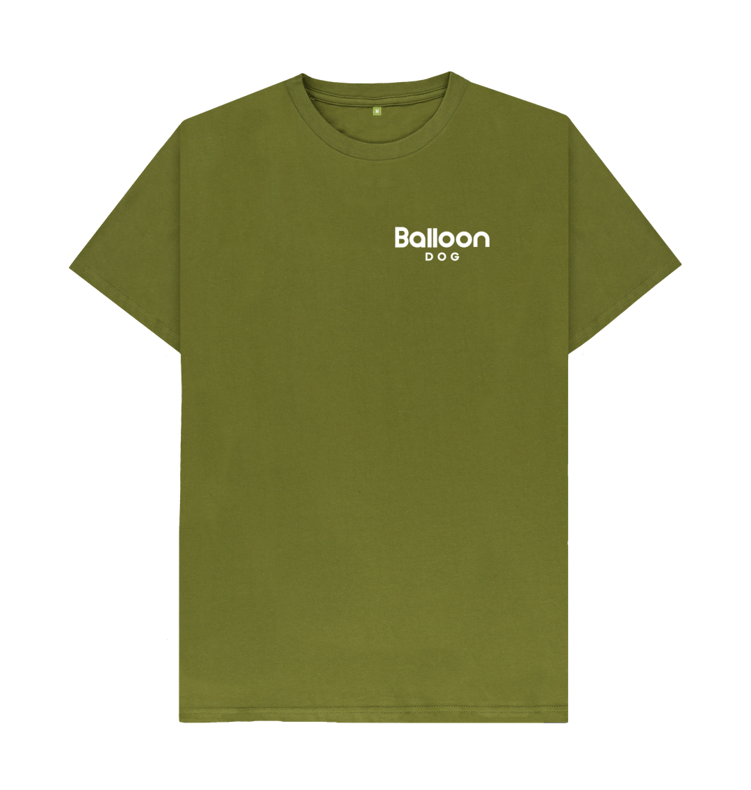 Moss Green Your Adventurers Organic Cotton T-shirt with White Back Print