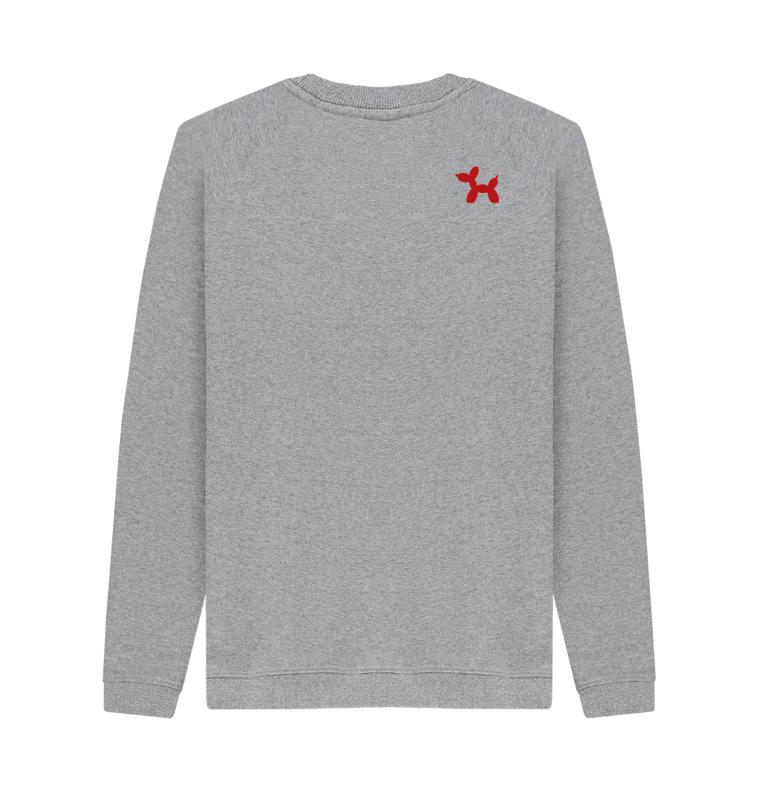 Light Heather Printed Sweater Back
