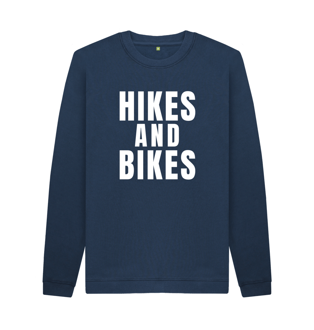 Navy Blue Printed Sweater Front