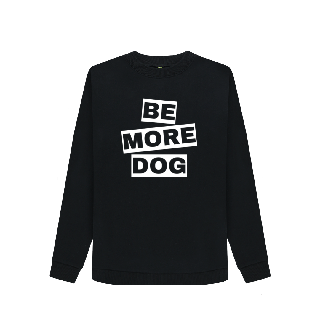 Black Printed Sweater Front