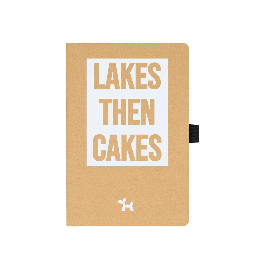 Kraft Lakes Then Cakes Recycled Notebook