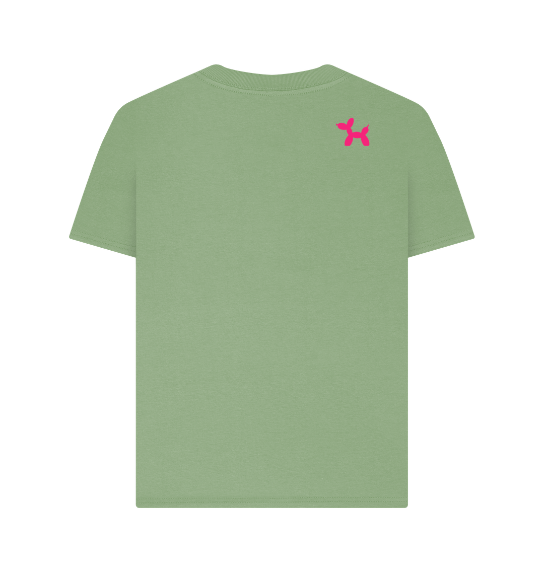 Original T-shirt With Back Print In Pink