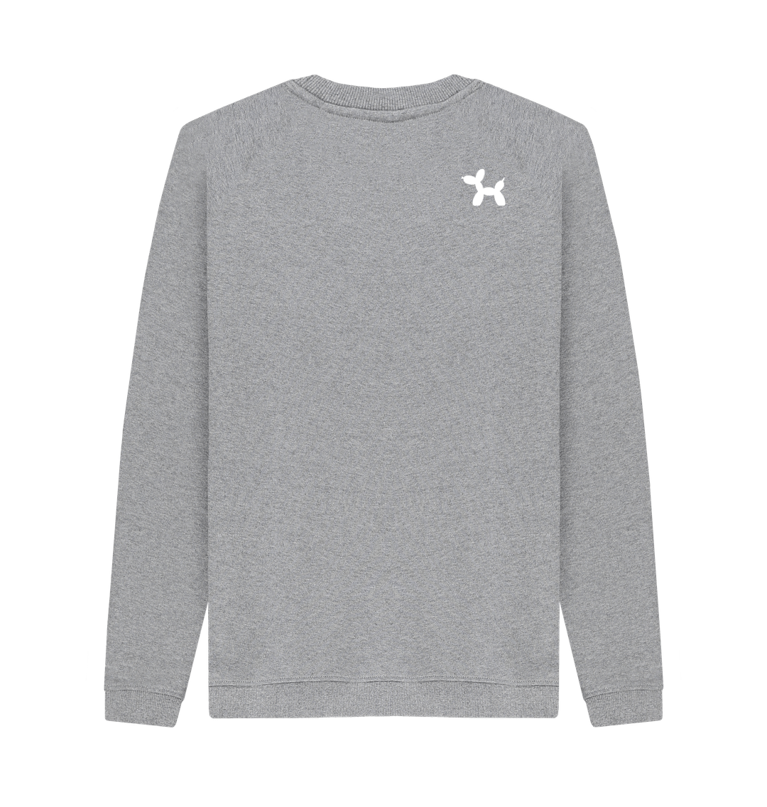 Light Heather Printed Sweater Back