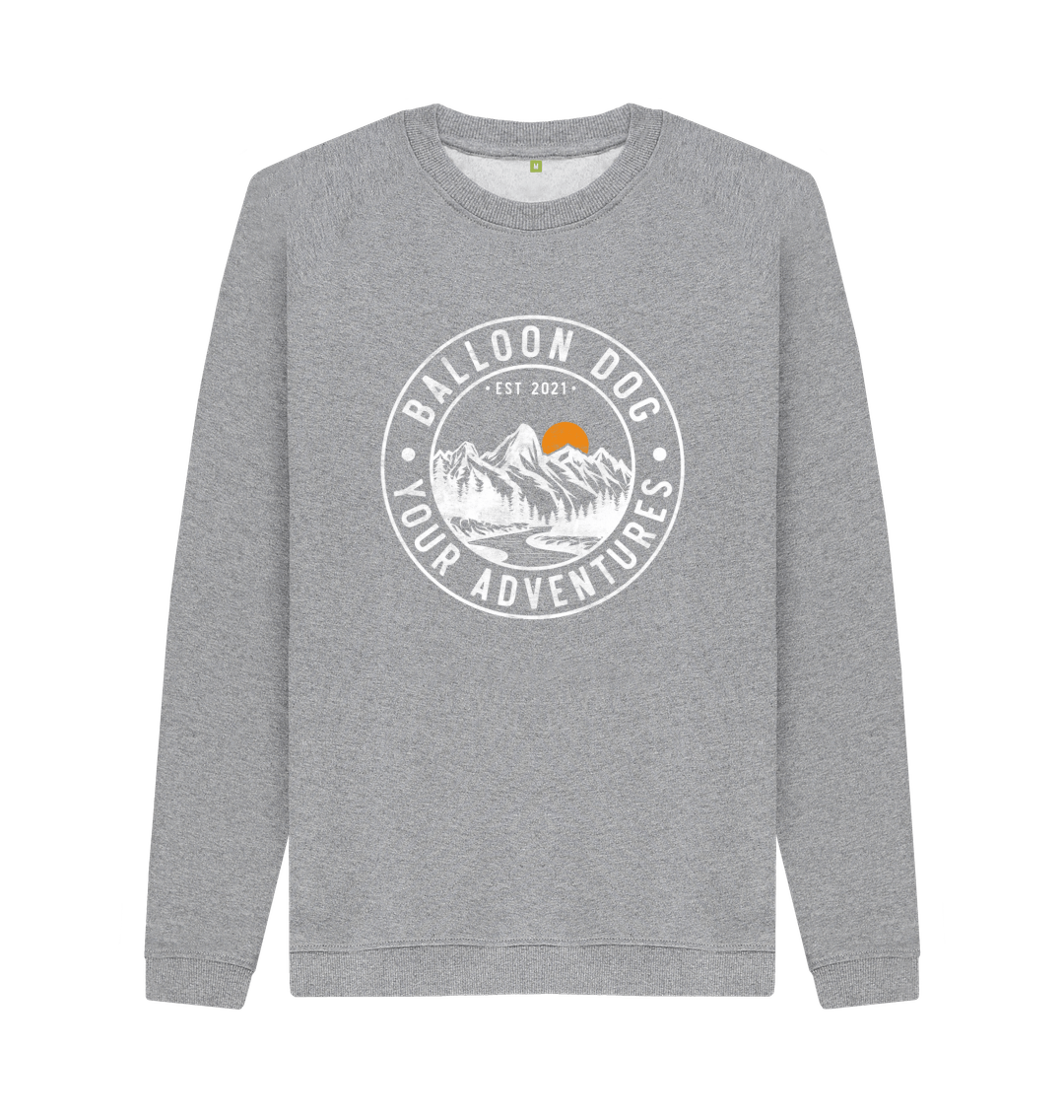 Light Heather Printed Sweater Front