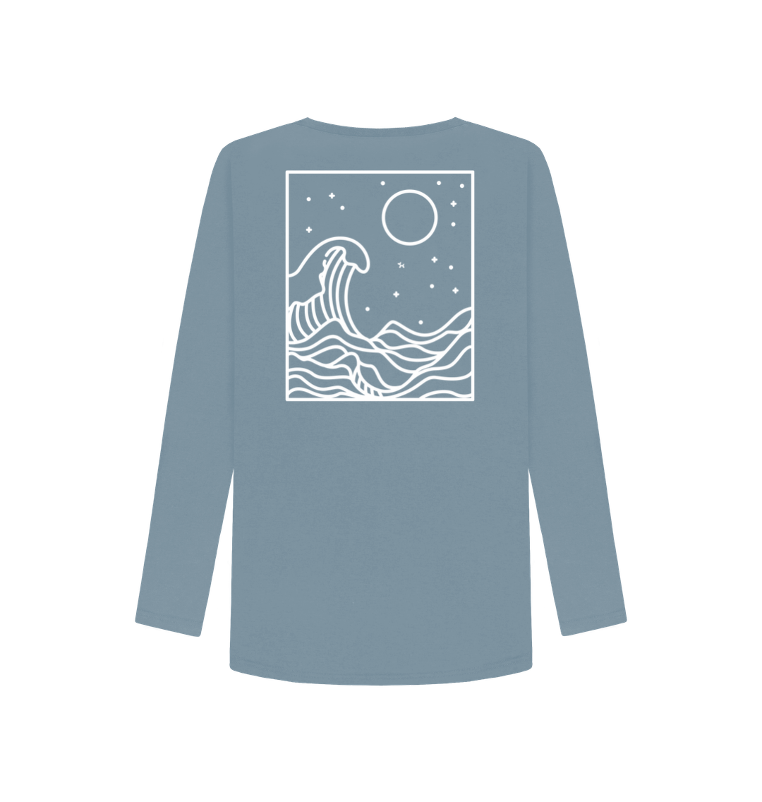 Moonlight Waves Long Sleeve T-shirt