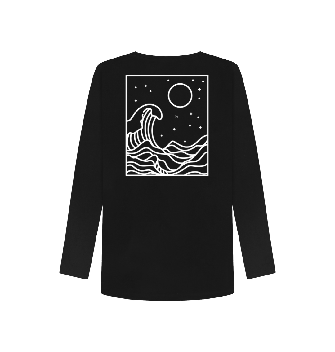 Moonlight Waves Long Sleeve T-shirt