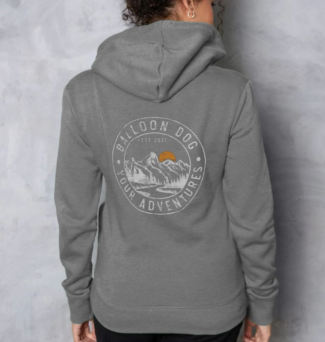 Your Adventures Back Print Pull Over Hoodie