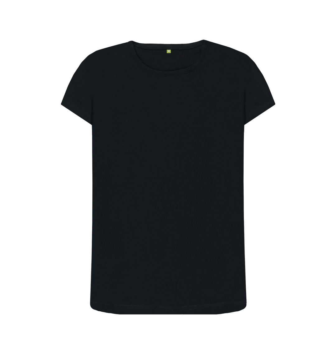 Black Printed T-shirt Front