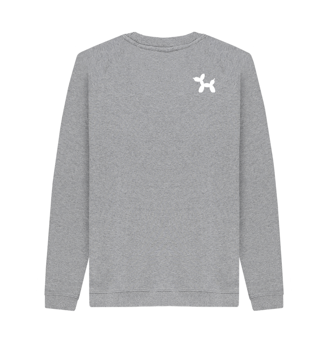 Light Heather Printed Sweater Back