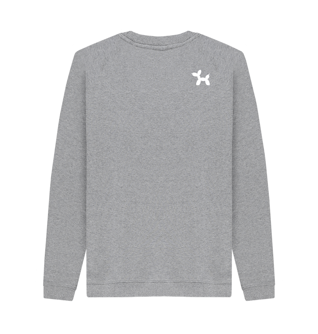 Light Heather Printed Sweater Back