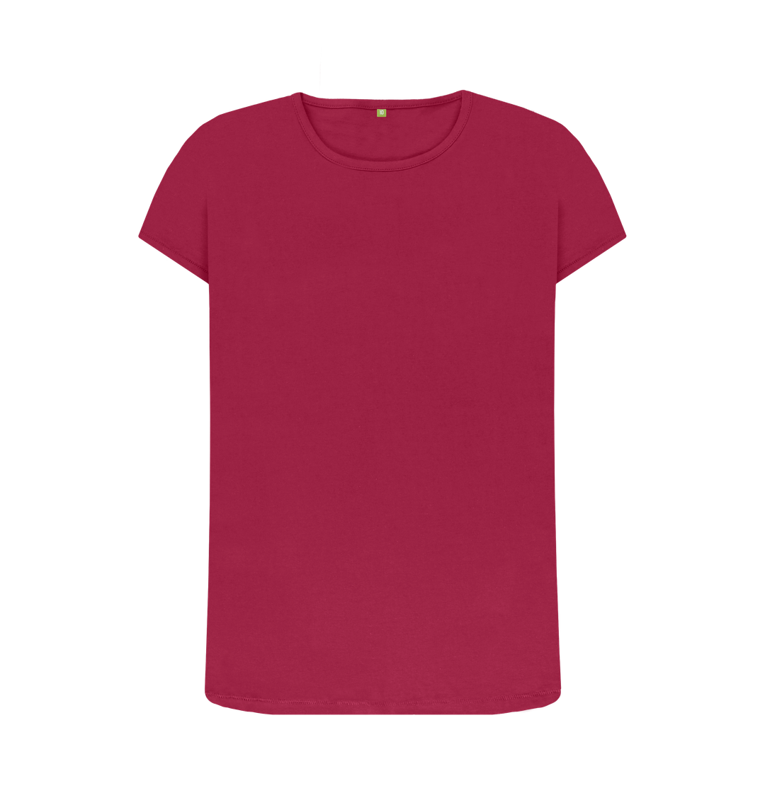 Cherry Plain & Simple Crew Neck T-shirt With The Dog On The Back