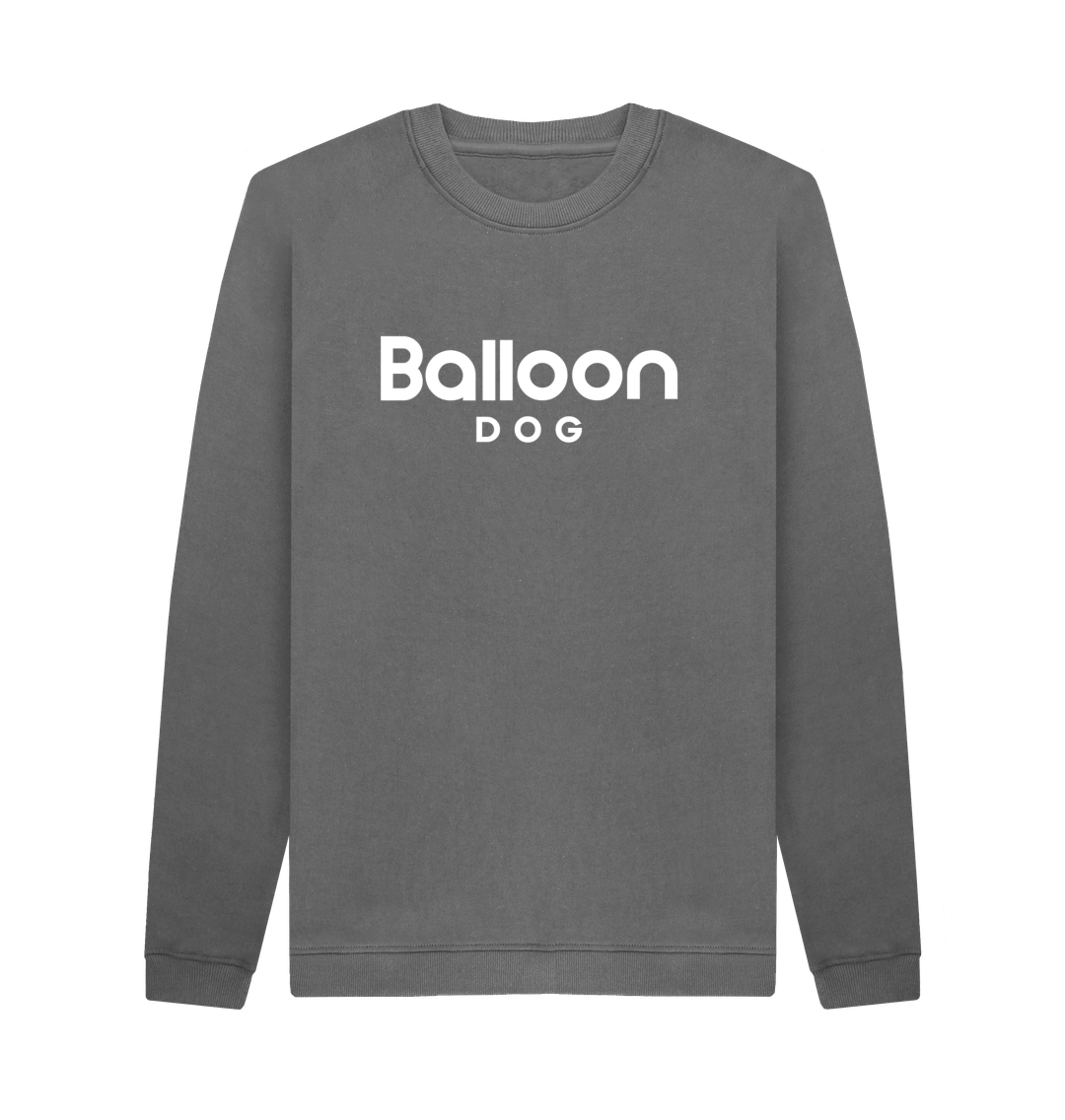 Slate Grey Printed Sweater Front