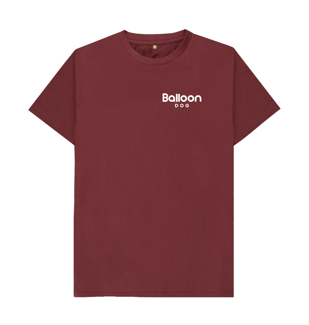 Red Wine Your Adventurers Organic Cotton T-shirt with White Back Print