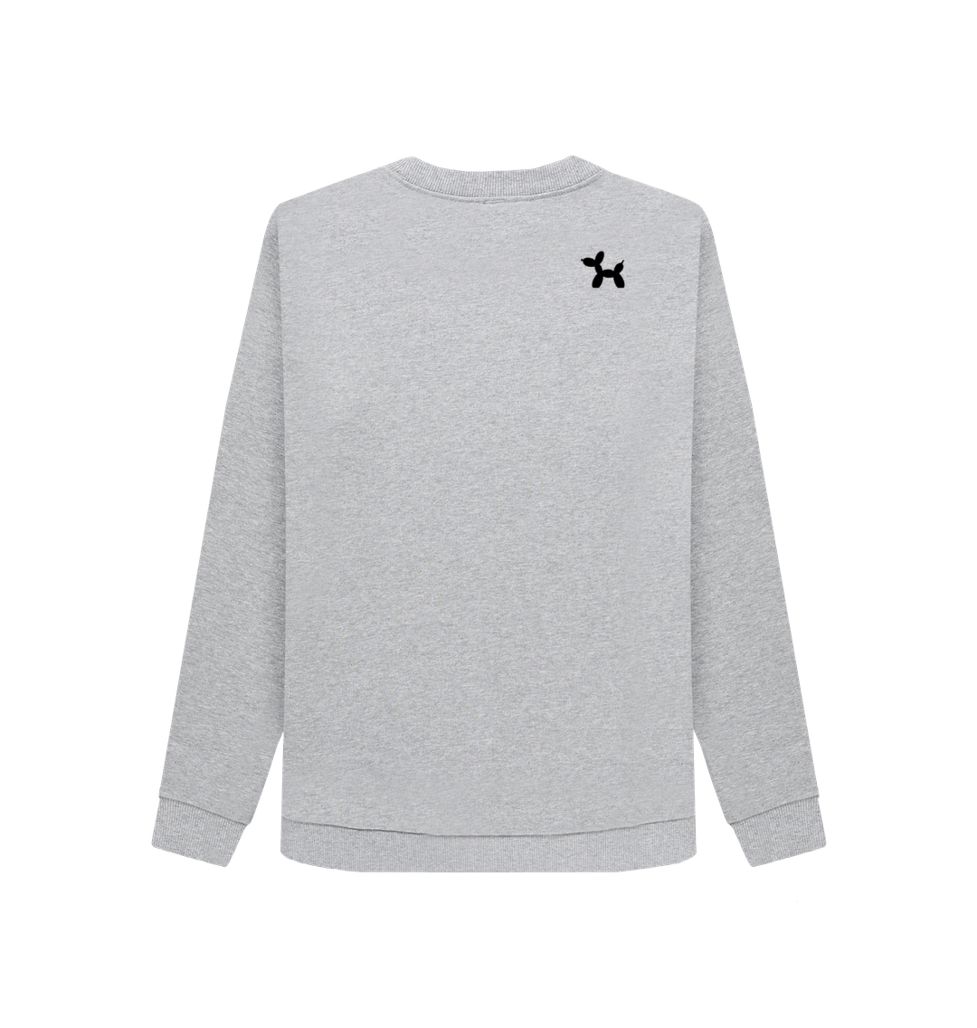 Light Heather Printed Sweater Back