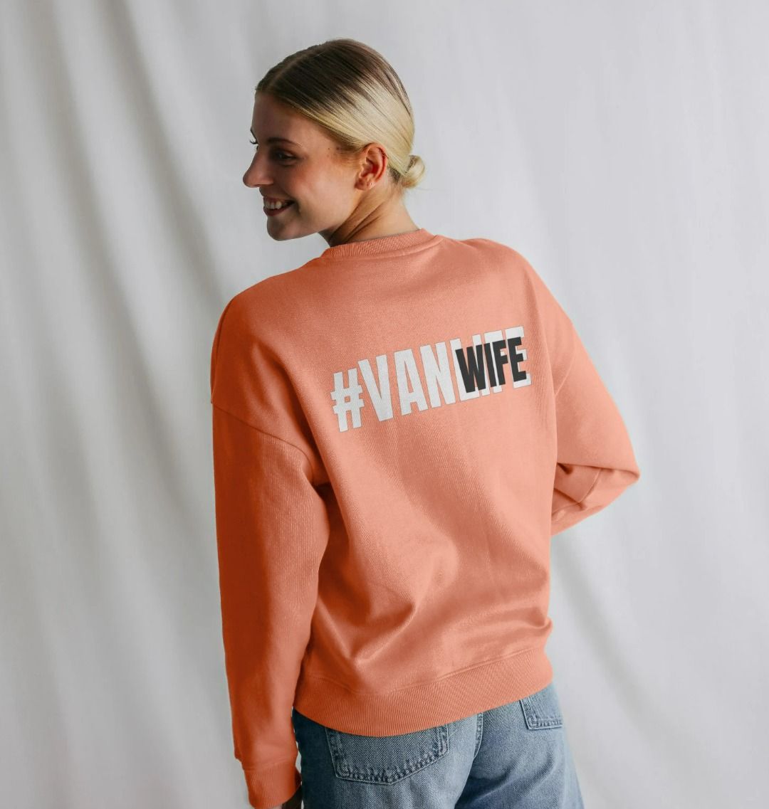 #Vanwife Oversized Crew Neck Sweatshirt