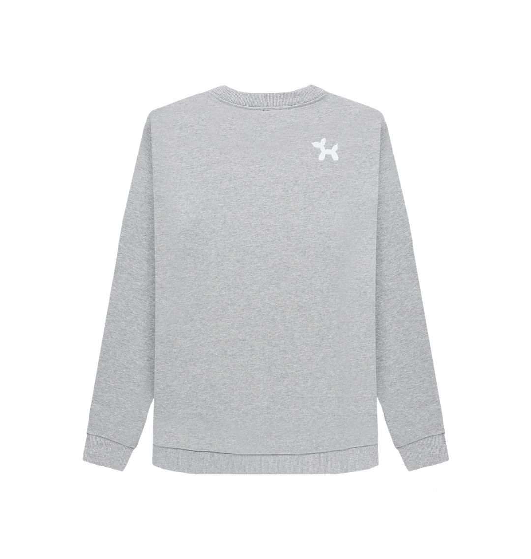 Light Heather Printed Sweater Back